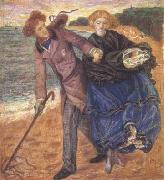 Dante Gabriel Rossetti Writing on the Sand (mk28) France oil painting artist